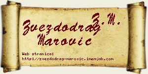 Zvezdodrag Marović vizit kartica